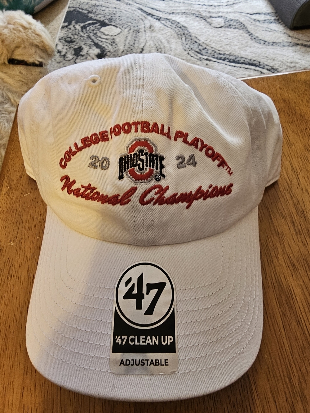 47 White Ohio State 2024 College Football Playoff National Champions Cap New
